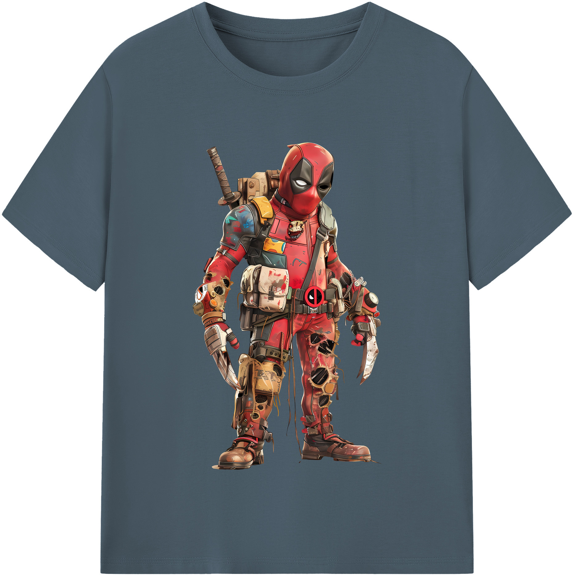 （画像用） Deadpool デッドプール 綿100％半袖Tシャツ（フロントプリント）